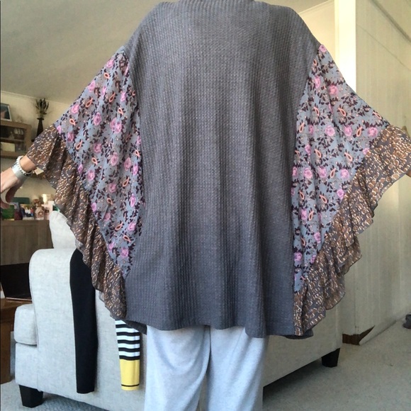 UMGEE Women's Waffle Knit Open Front Cardigan kimono - Picture 9 of 9